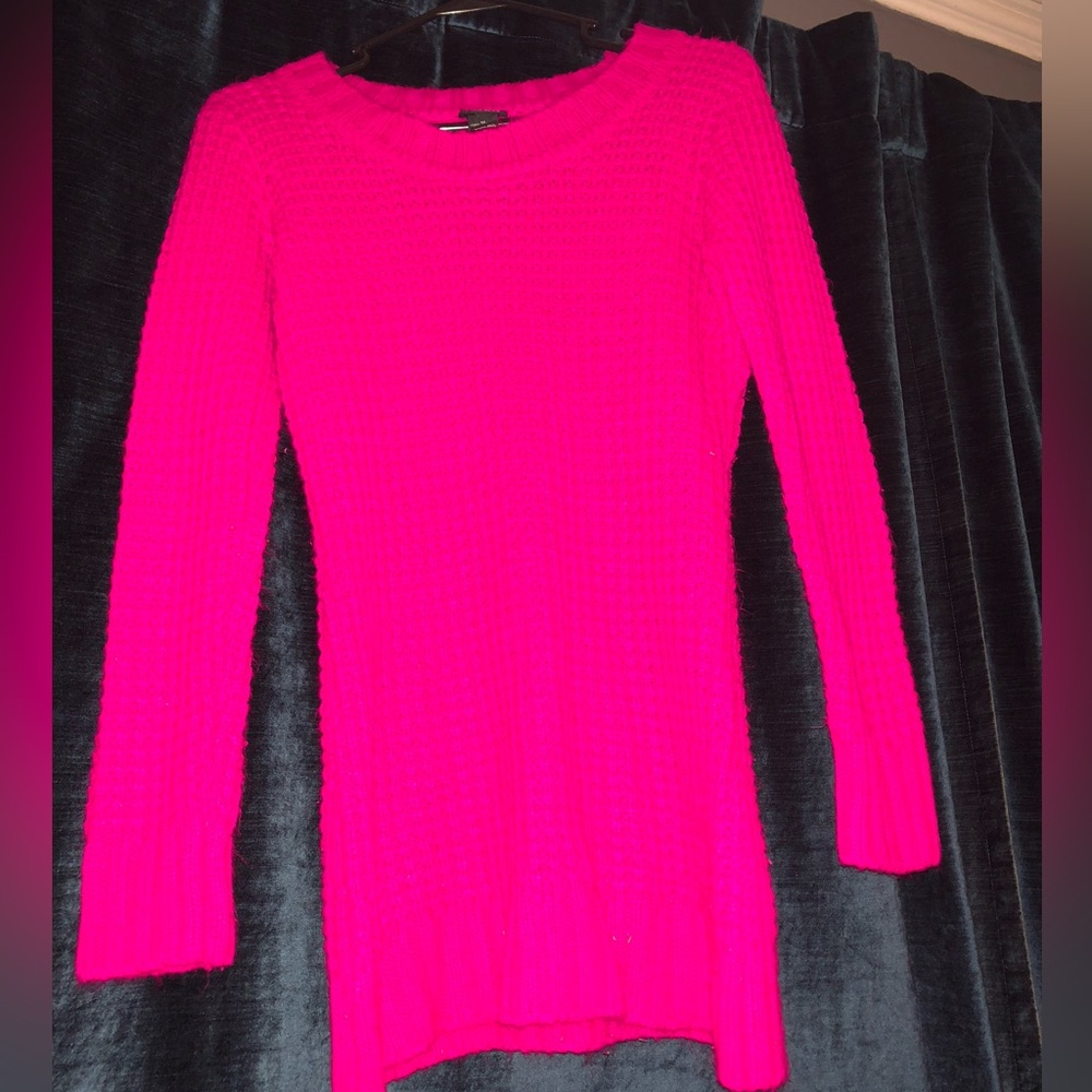 Hot Pink - Rue21 Long sleeve sweater / Sweater Dress